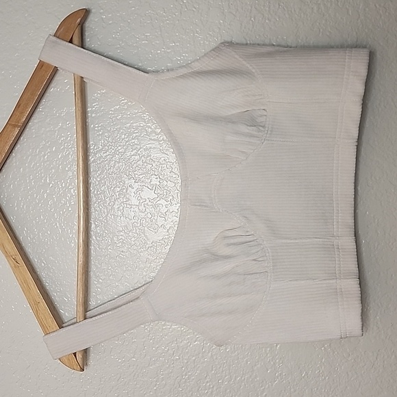 American Eagle Cropped Corduroy Corset Top - Picture 1 of 11